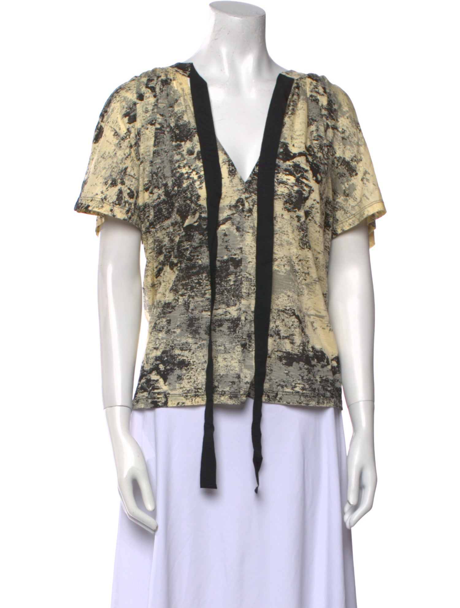Proenza Schouler Paisley Print V-Neck Blouse
