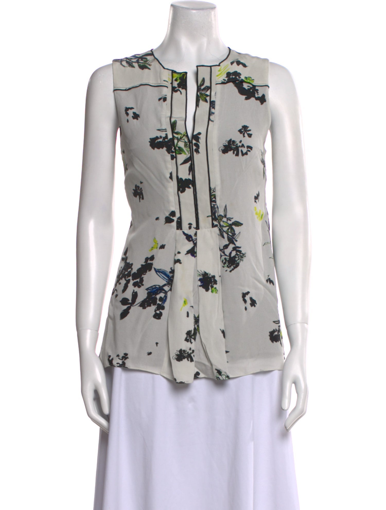 Proenza Schouler Silk Printed Blouse