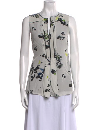 Proenza Schouler Silk Printed Blouse