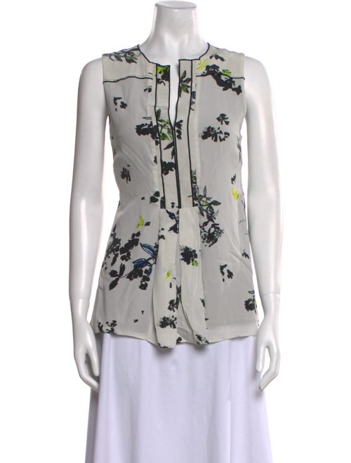 Proenza Schouler Silk Printed Blouse