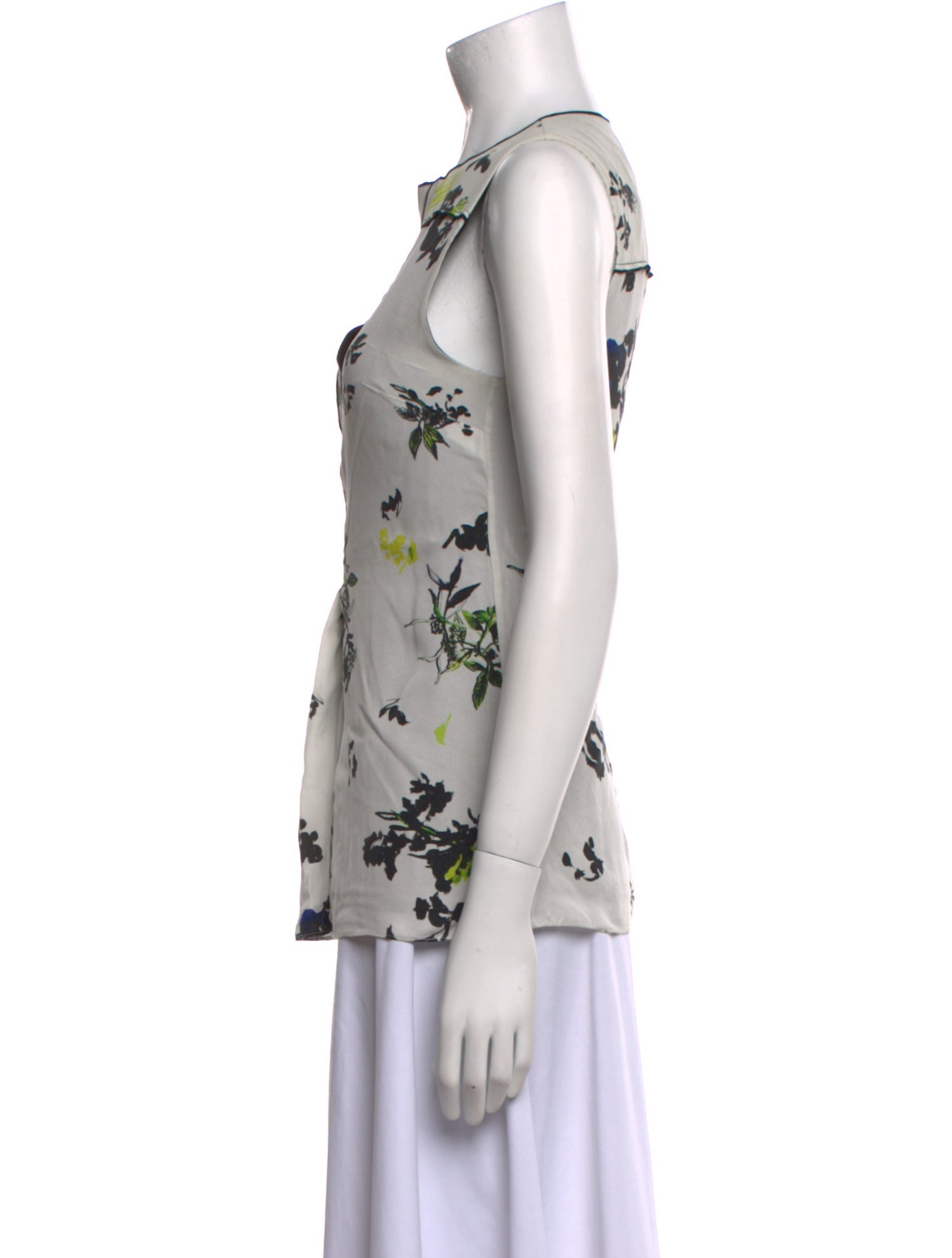 Proenza Schouler Silk Printed Blouse