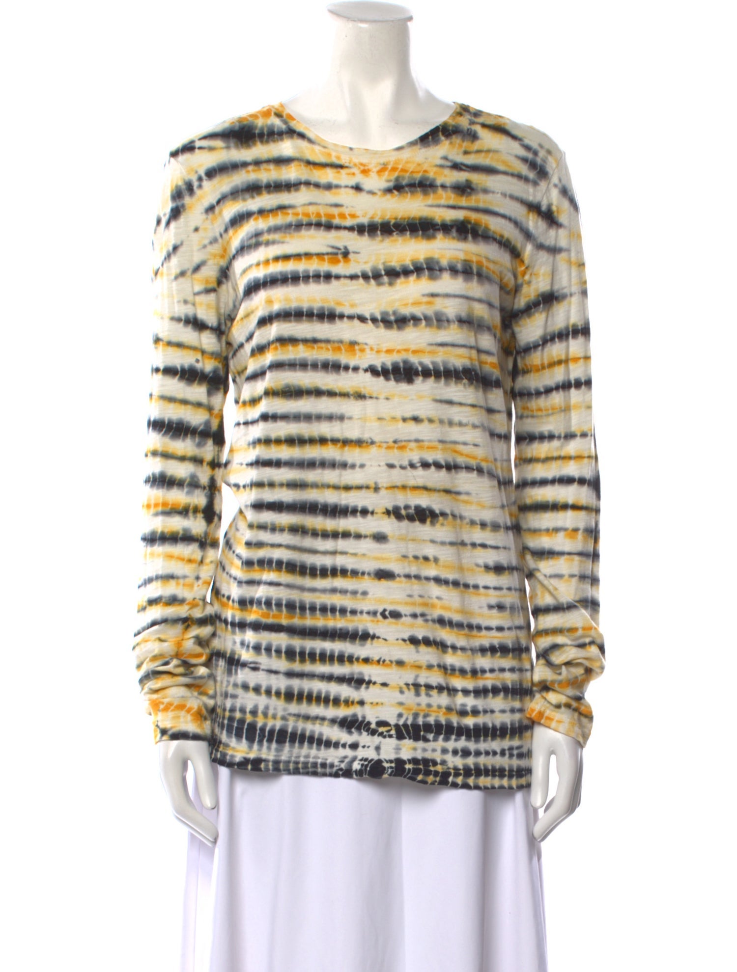 Proenza Schouler Tie-Dye Print Scoop Neck T-Shirt