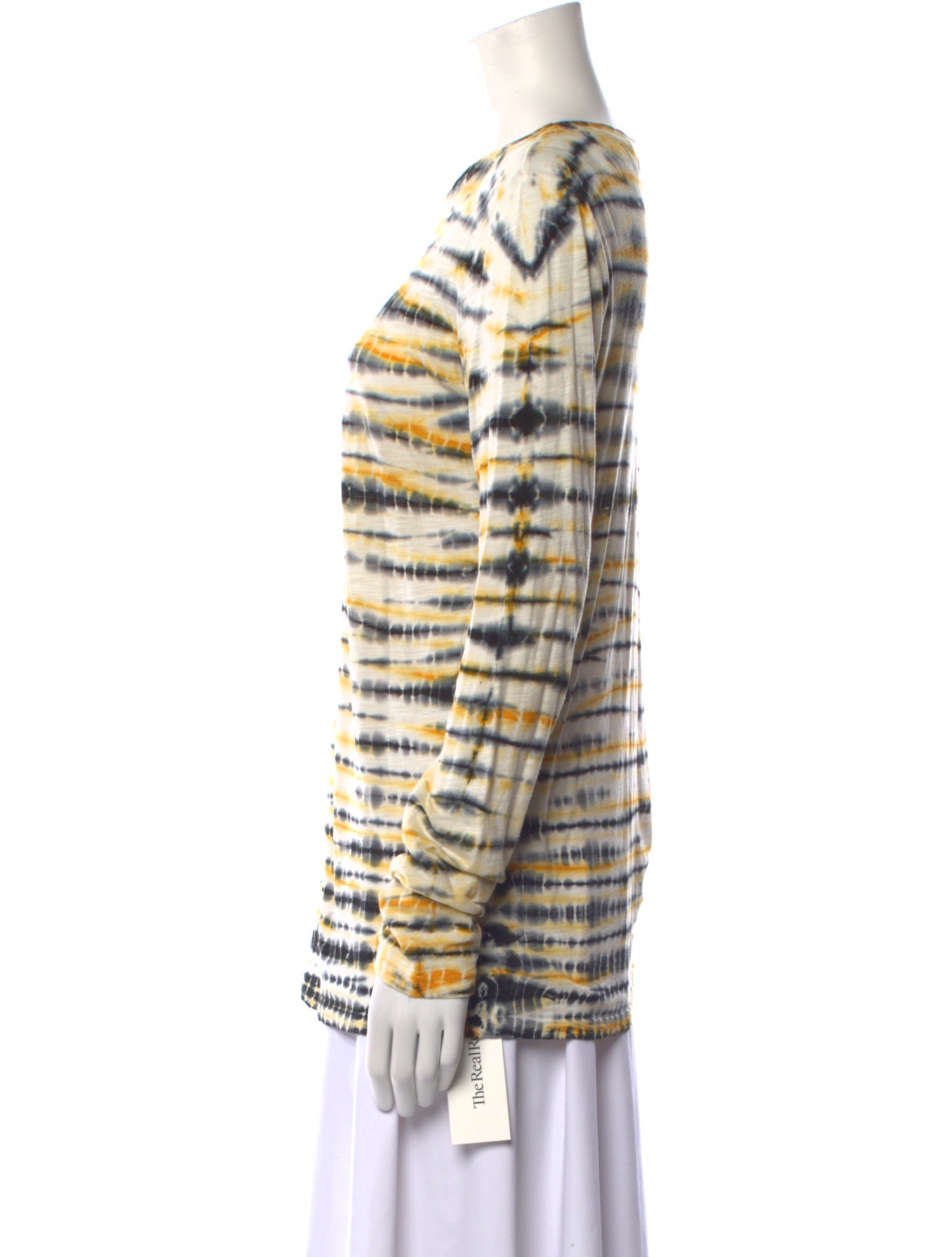 Proenza Schouler Tie-Dye Print Scoop Neck T-Shirt