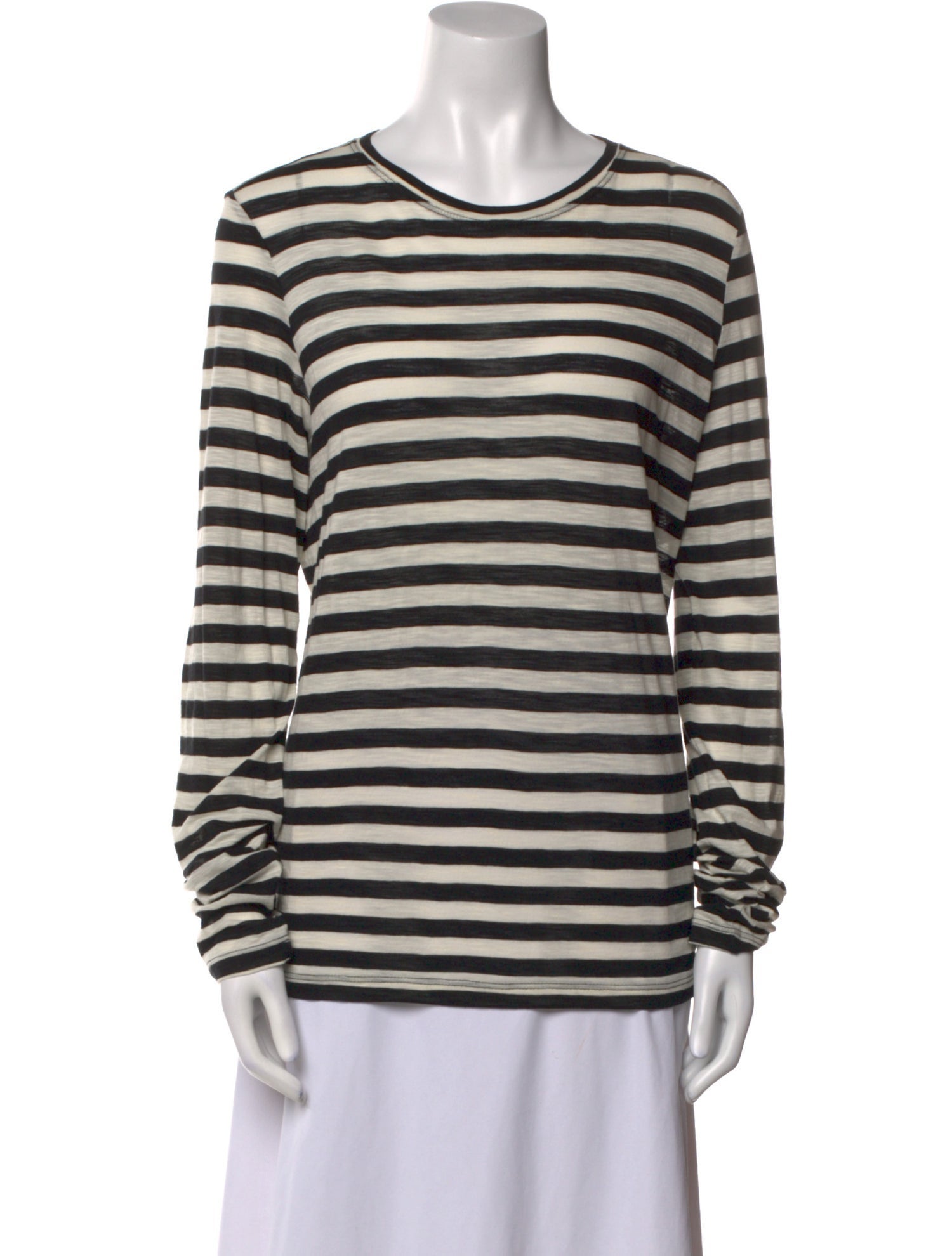 Proenza Schouler Striped Crew Neck Top