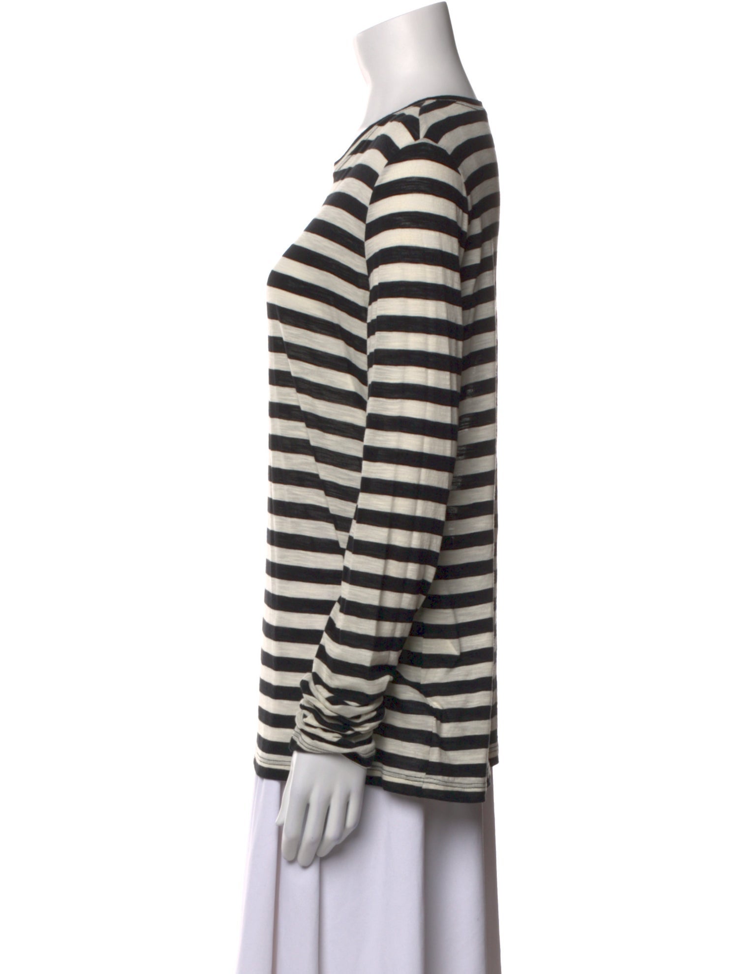 Proenza Schouler Striped Crew Neck Top