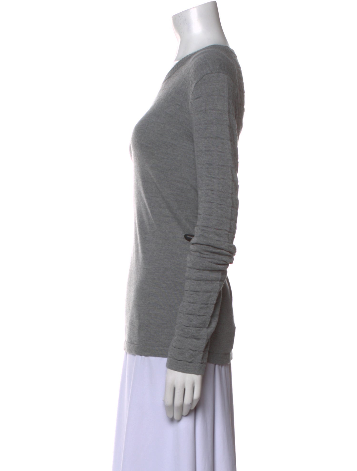 Proenza Schouler Merino Wool Scoop Neck Sweater