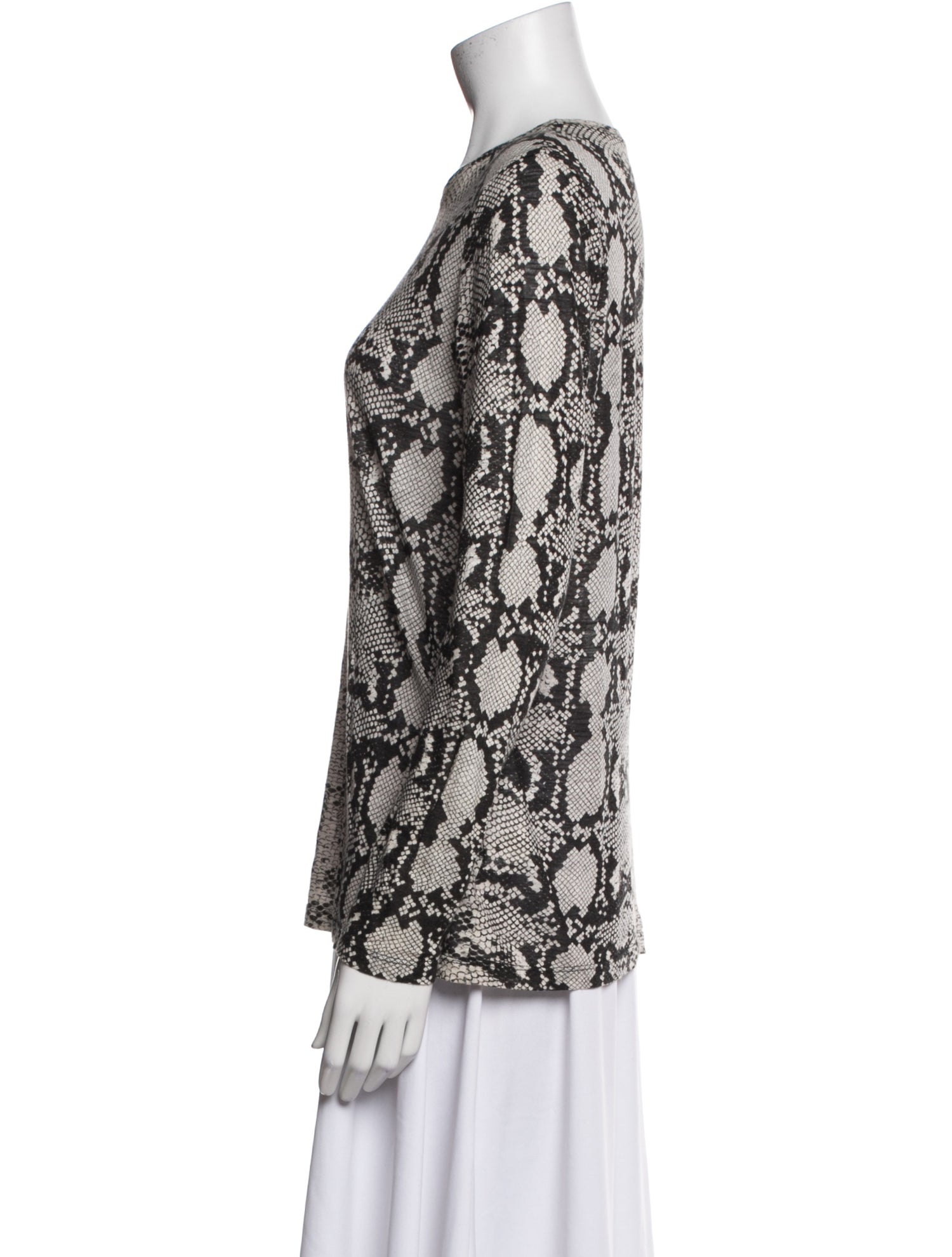 Proenza Schouler Animal Print Crew Neck Sweatshirt