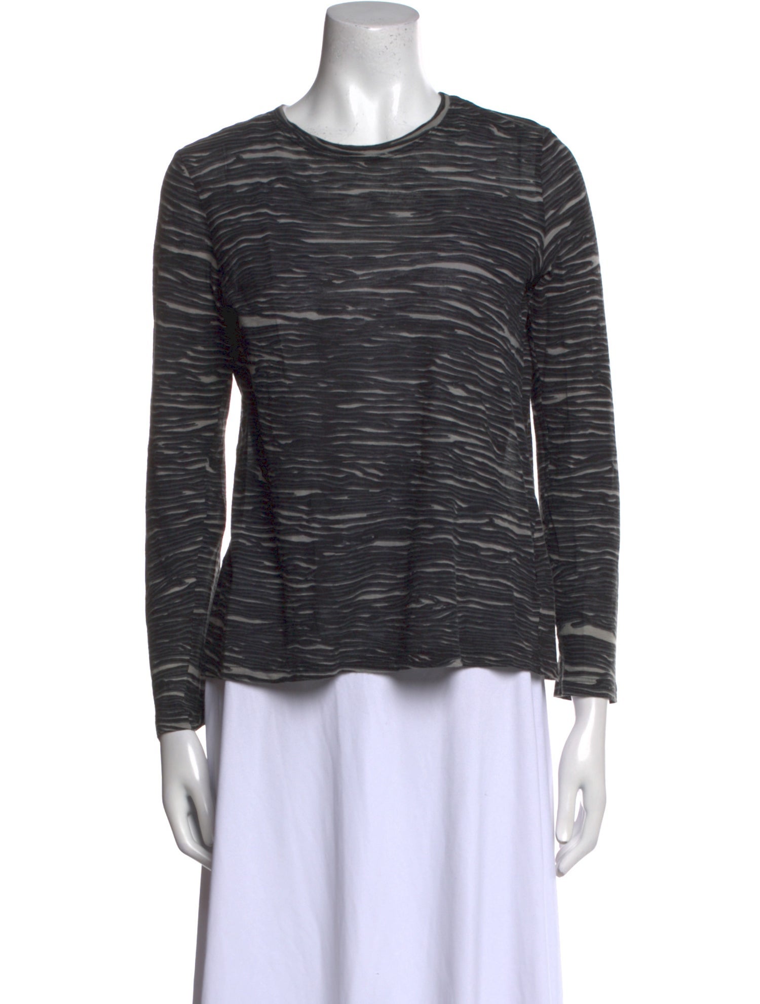 Proenza Schouler Striped Crew Neck Top