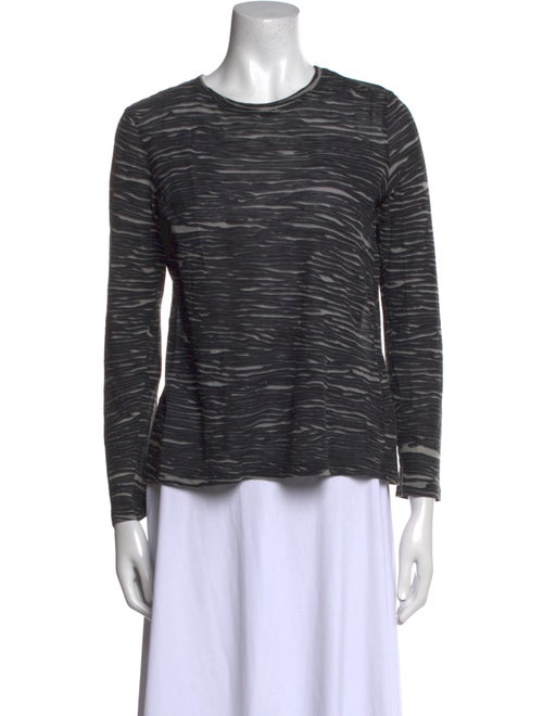 Proenza Schouler Striped Crew Neck Top