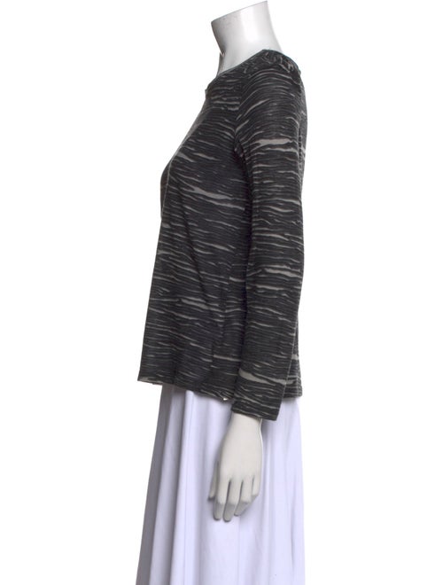 Proenza Schouler Striped Crew Neck Top