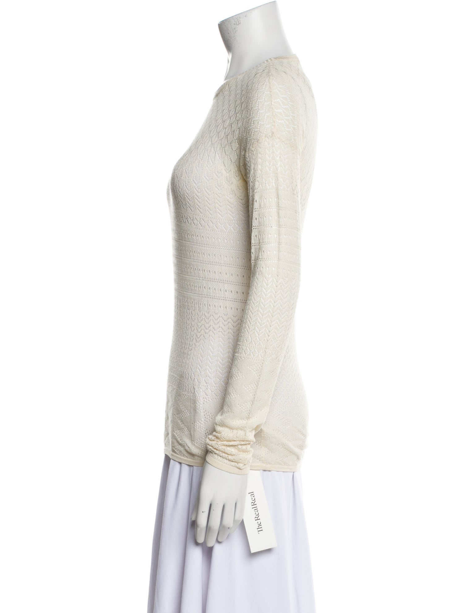 Proenza Schouler Silk Crew Neck Top