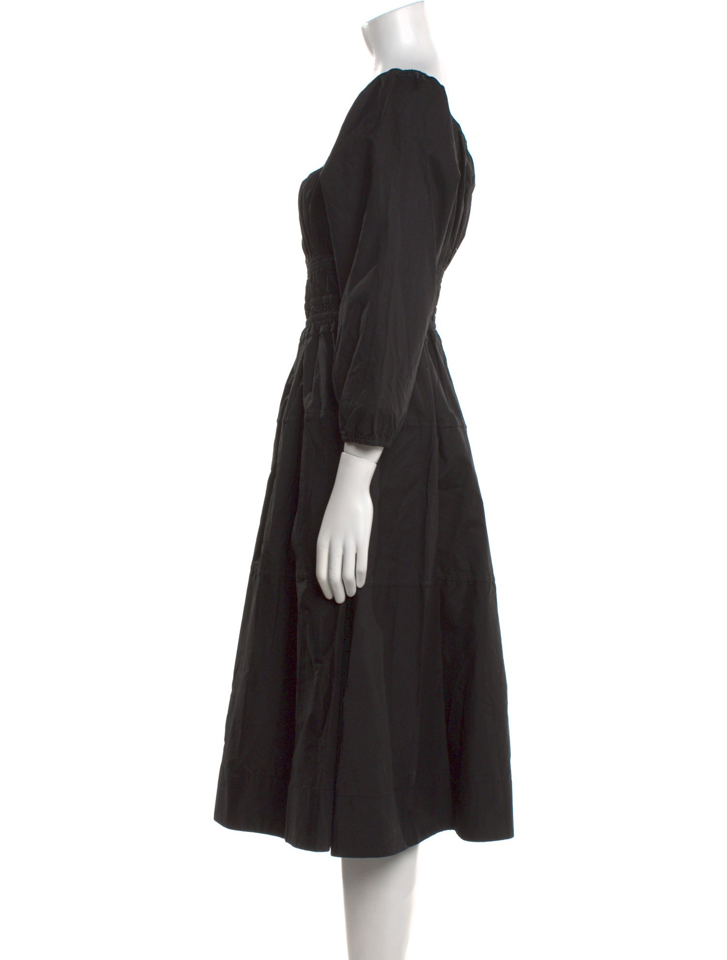 Proenza Schouler Square Neckline Midi Length Dress