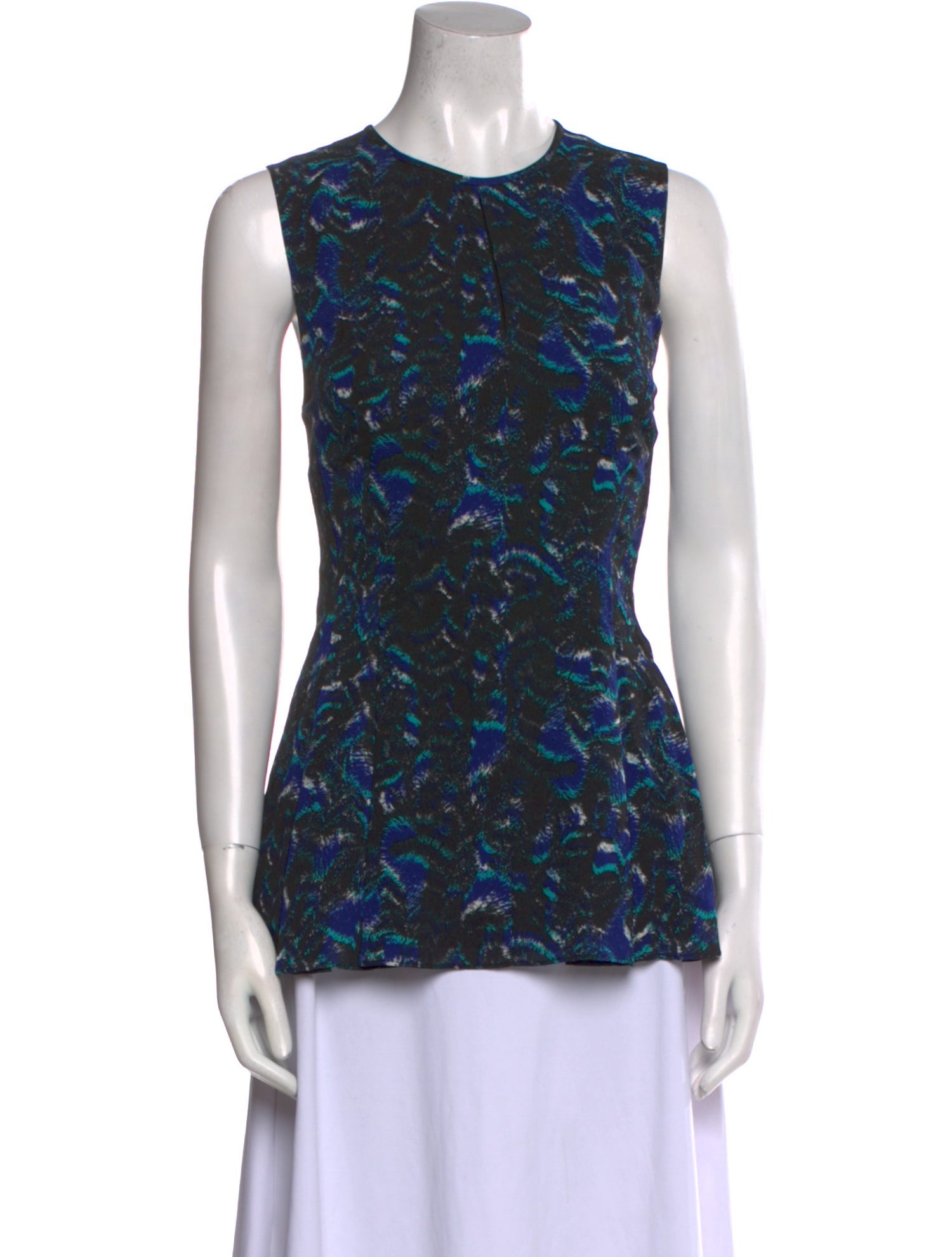 Proenza Schouler Silk Printed Top