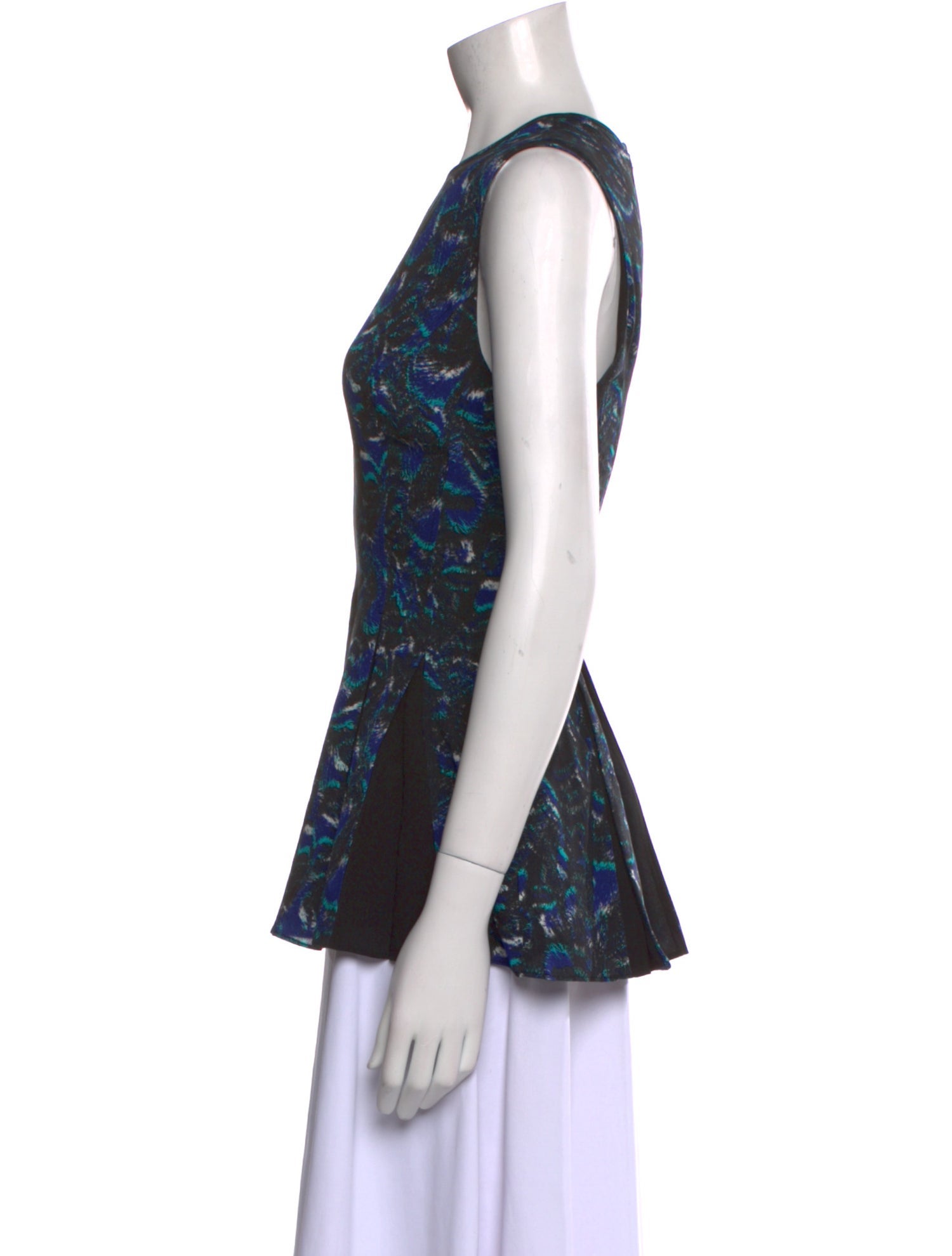 Proenza Schouler Silk Printed Top