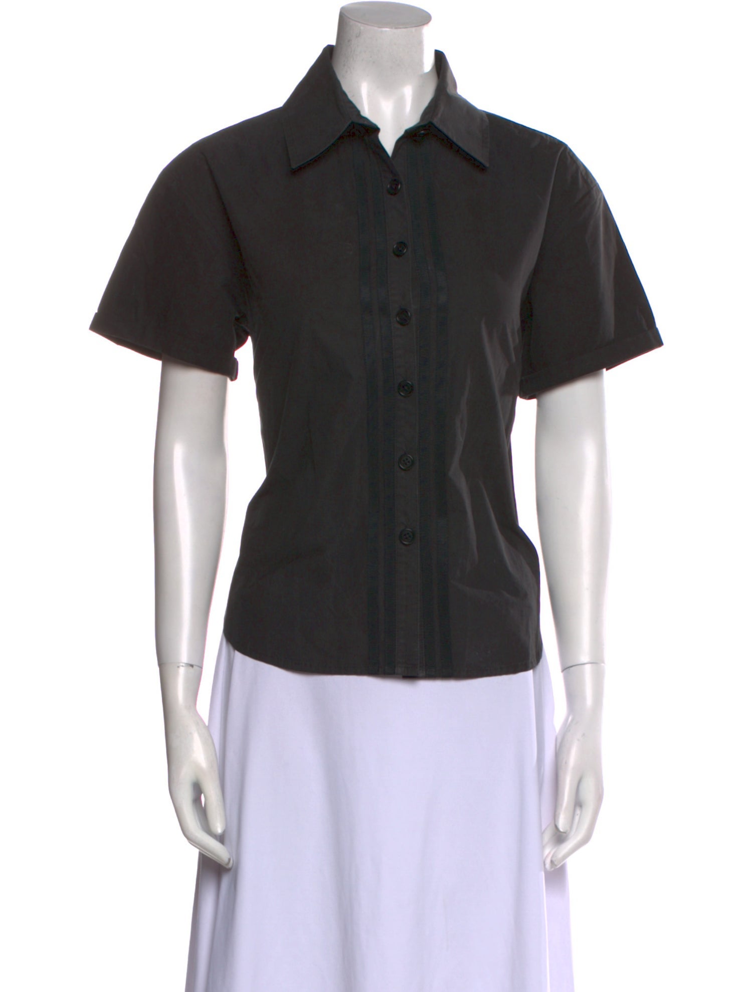 Proenza Schouler Short Sleeve Button-Up Top