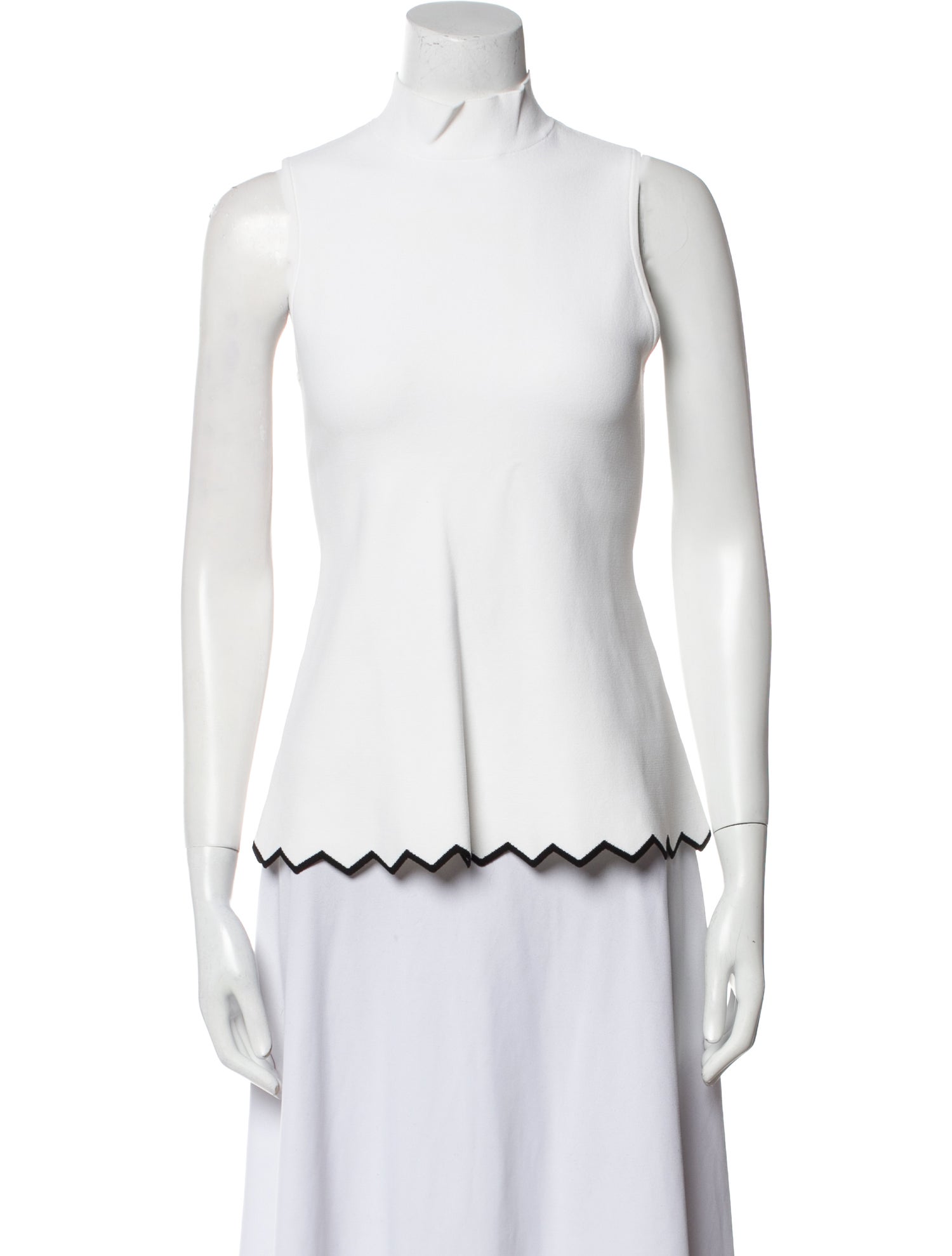 Proenza Schouler Mock Neck Sleeveless Top