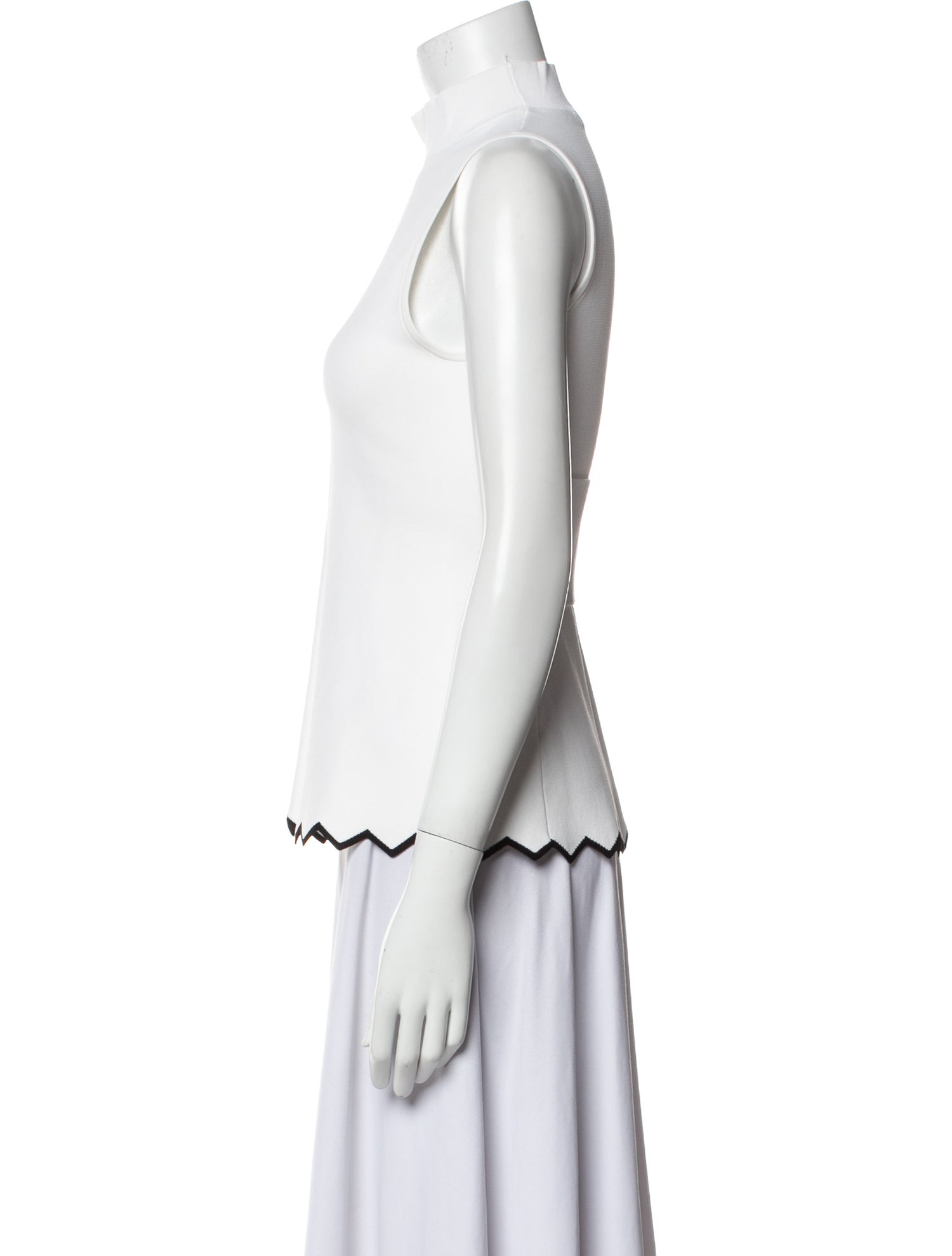 Proenza Schouler Mock Neck Sleeveless Top