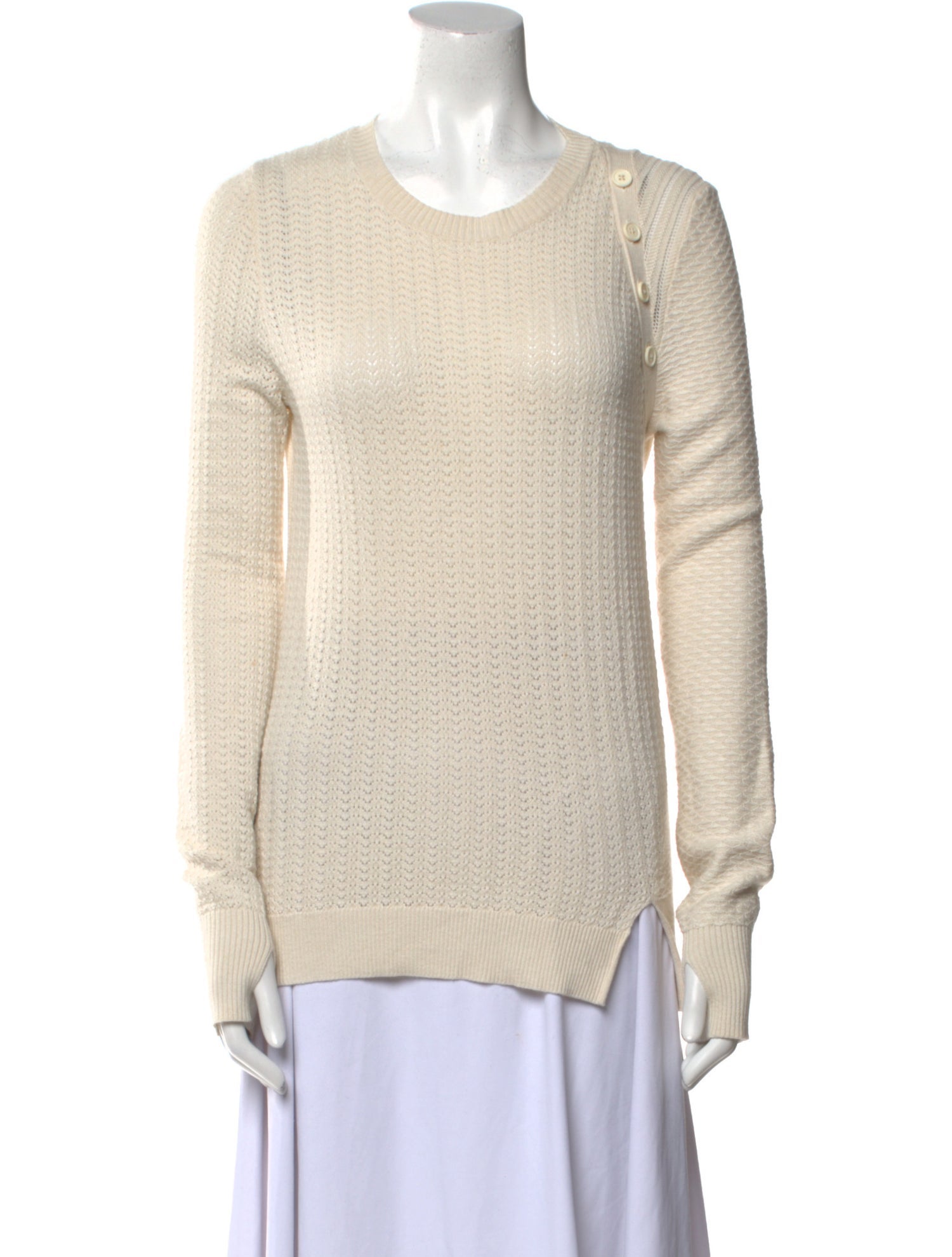 Proenza Schouler Silk Scoop Neck Sweater