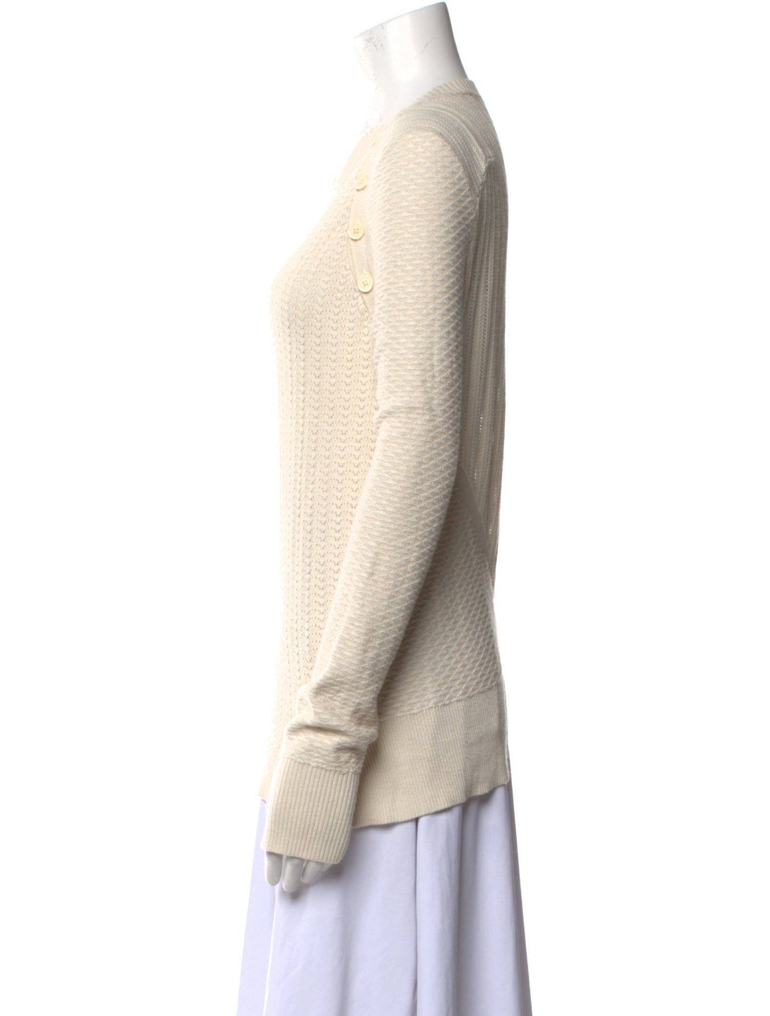 Proenza Schouler Silk Scoop Neck Sweater