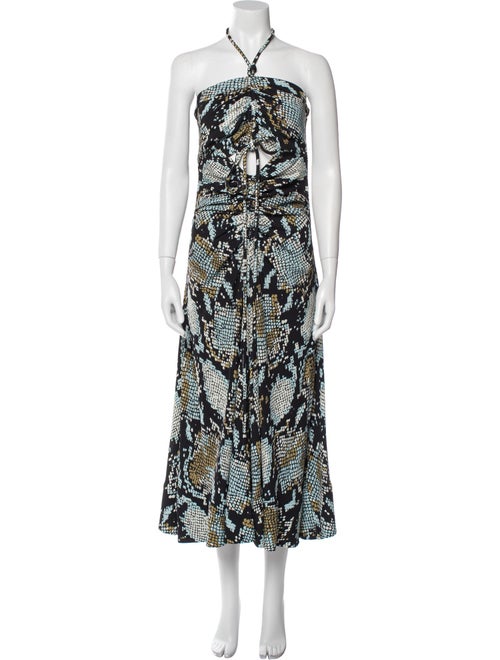 Proenza Schouler Printed Midi Length Dress