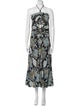 Proenza Schouler Printed Midi Length Dress