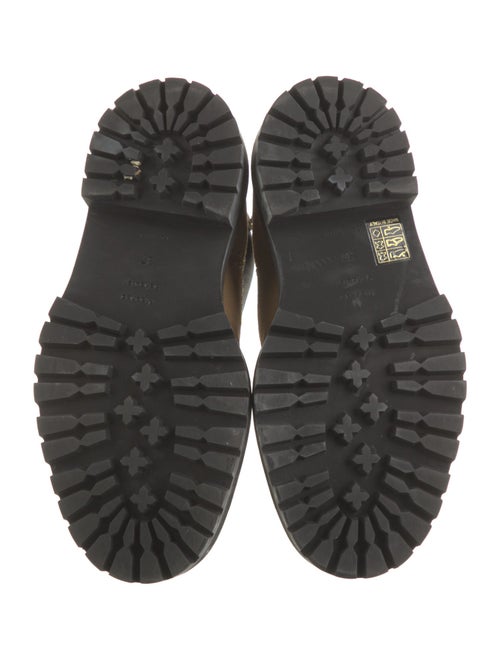 Proenza Schouler Suede Colorblock Pattern Chelsea Boots