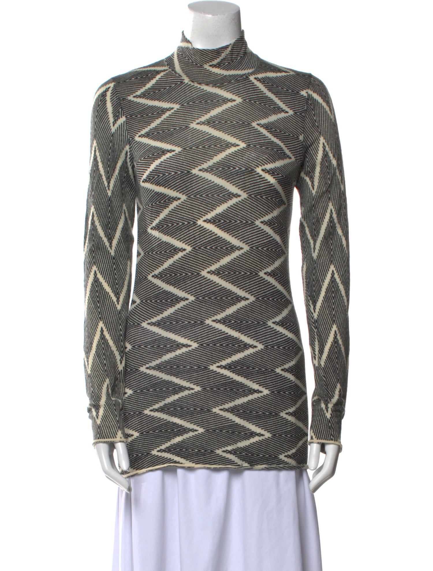 Proenza Schouler Printed Mock Neck Tunic