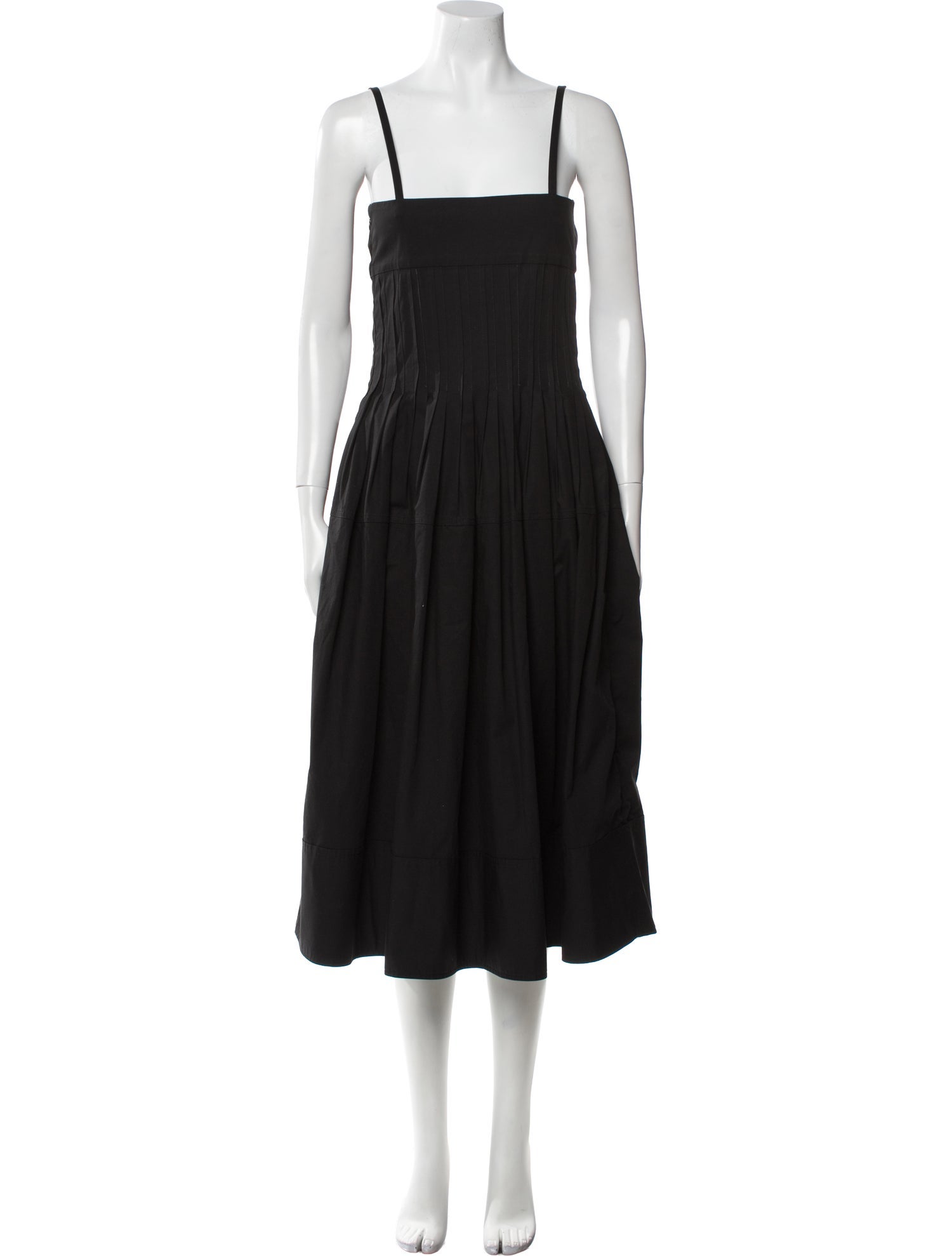 Proenza Schouler Square Neckline Midi Length Dress