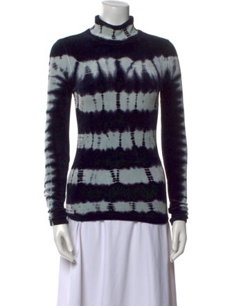 Proenza Schouler Tie-Dye Print Mock Neck Sweatshirt