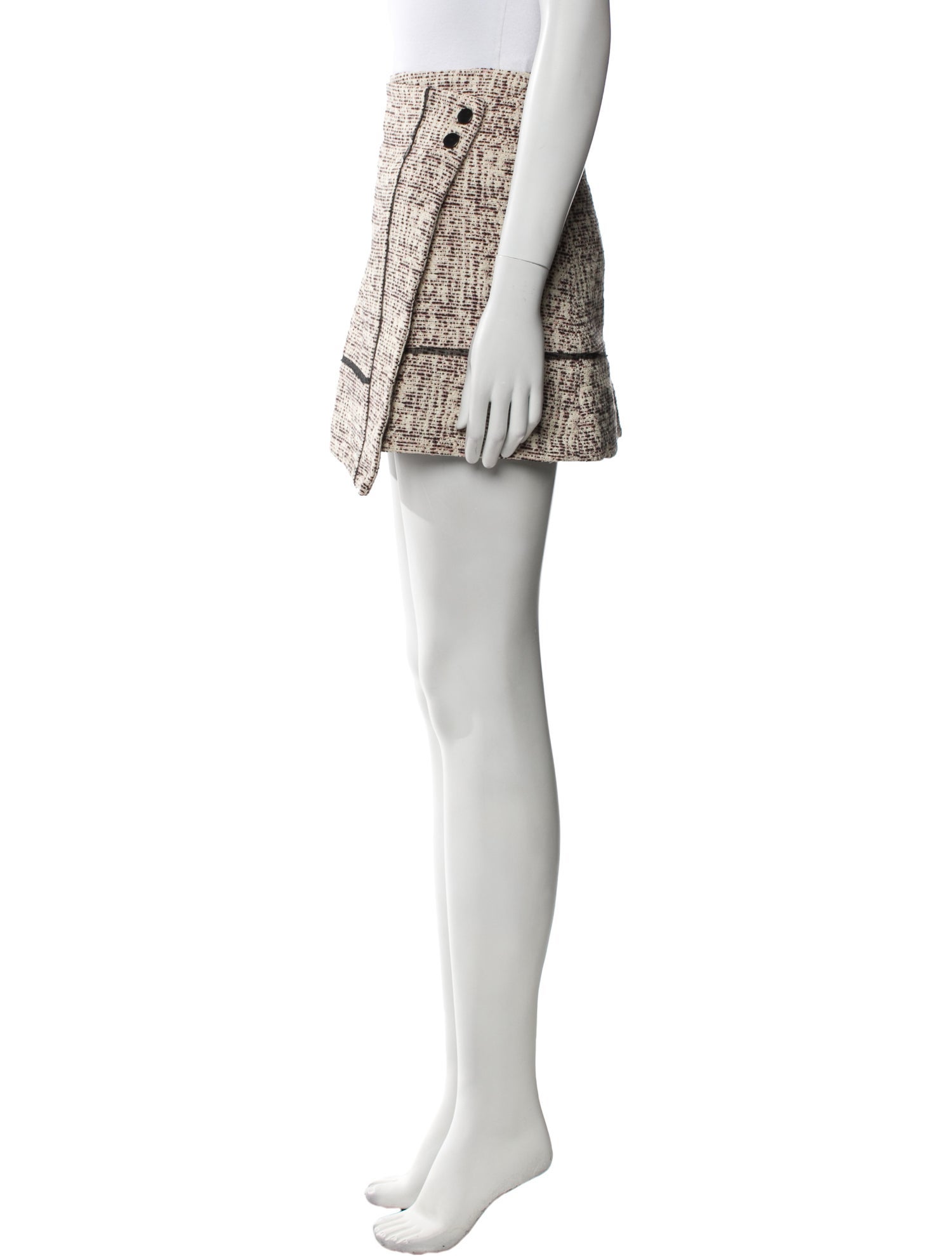 Proenza Schouler Tweed Pattern Mini Skirt