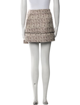 Proenza Schouler Tweed Pattern Mini Skirt