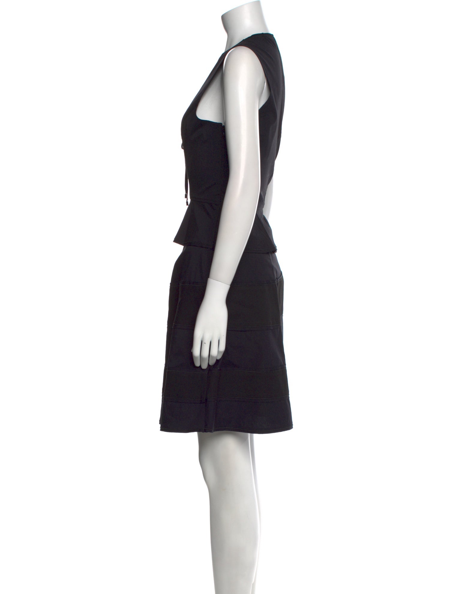 Proenza Schouler V-Neck Knee-Length Dress