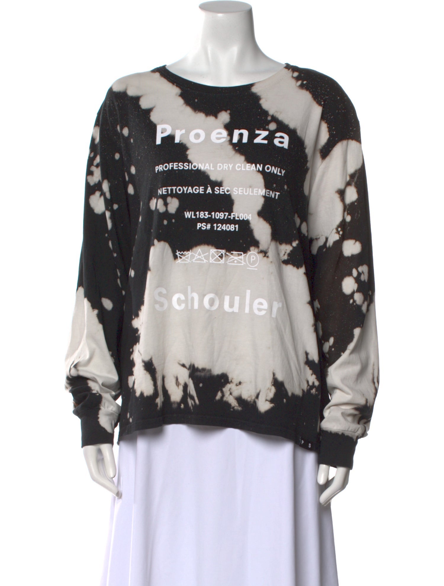 Proenza Schouler Graphic Print Bateau Neckline Sweatshirt