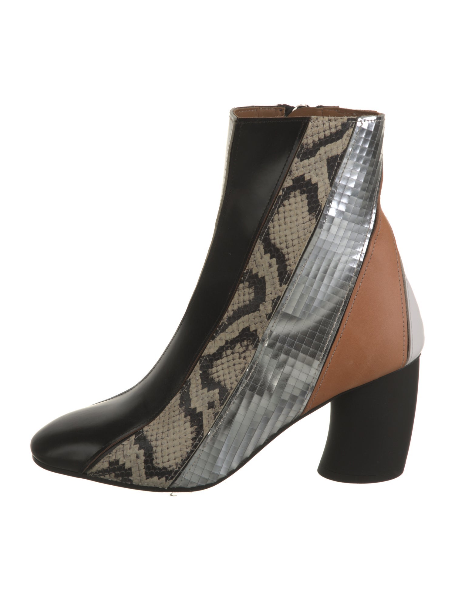 Proenza Schouler Leather Animal Print Boots