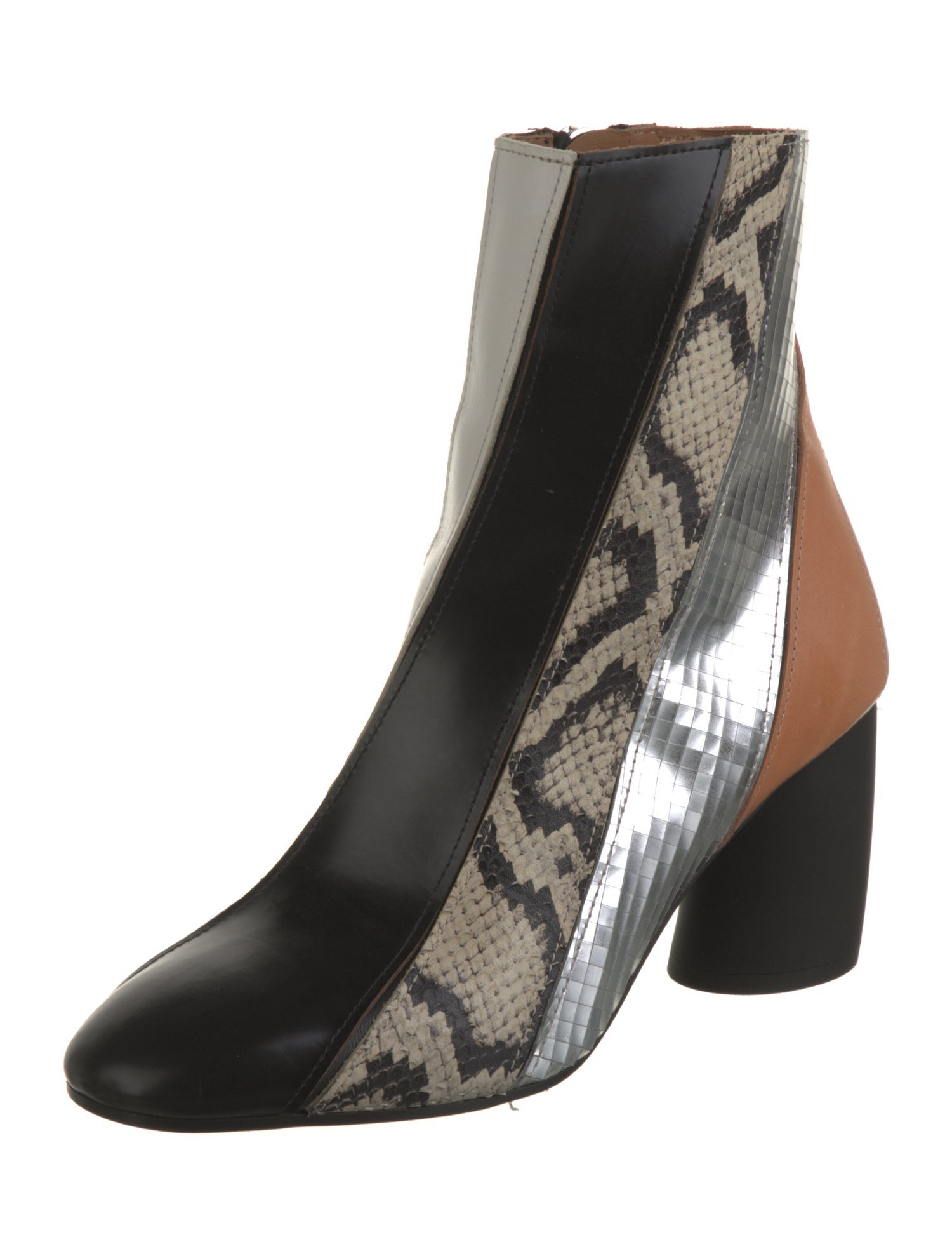 Proenza Schouler Leather Animal Print Boots