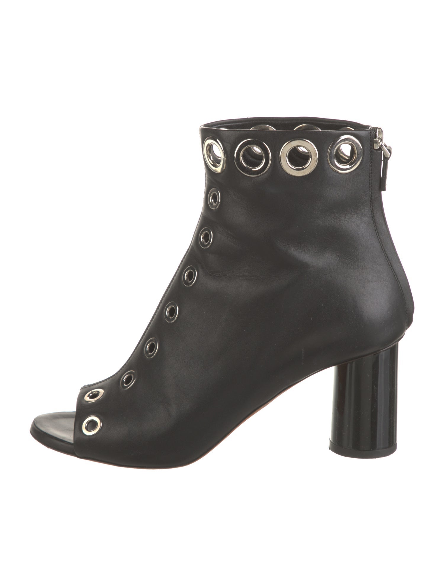 Proenza Schouler Leather Cutout Accent Boots