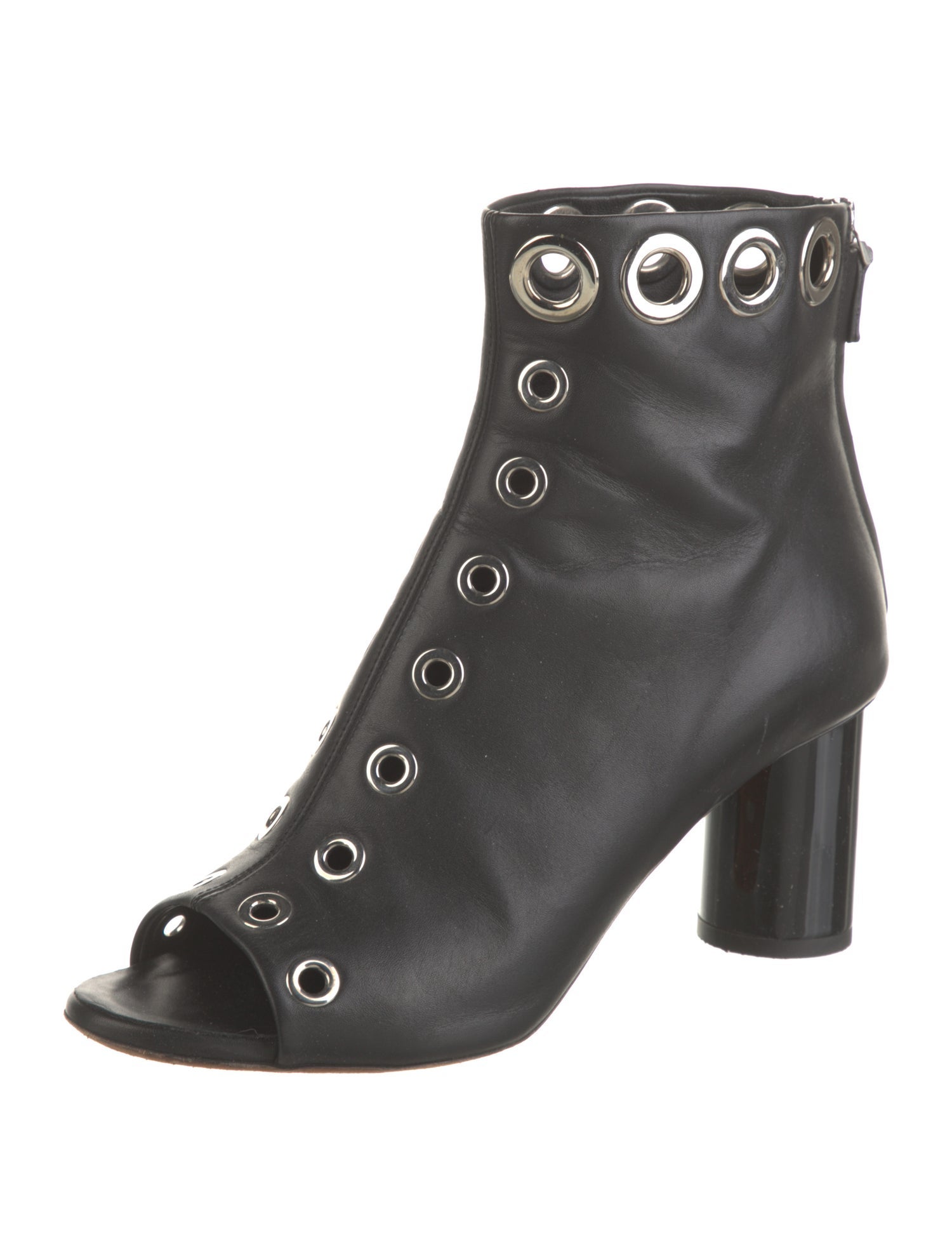 Proenza Schouler Leather Cutout Accent Boots