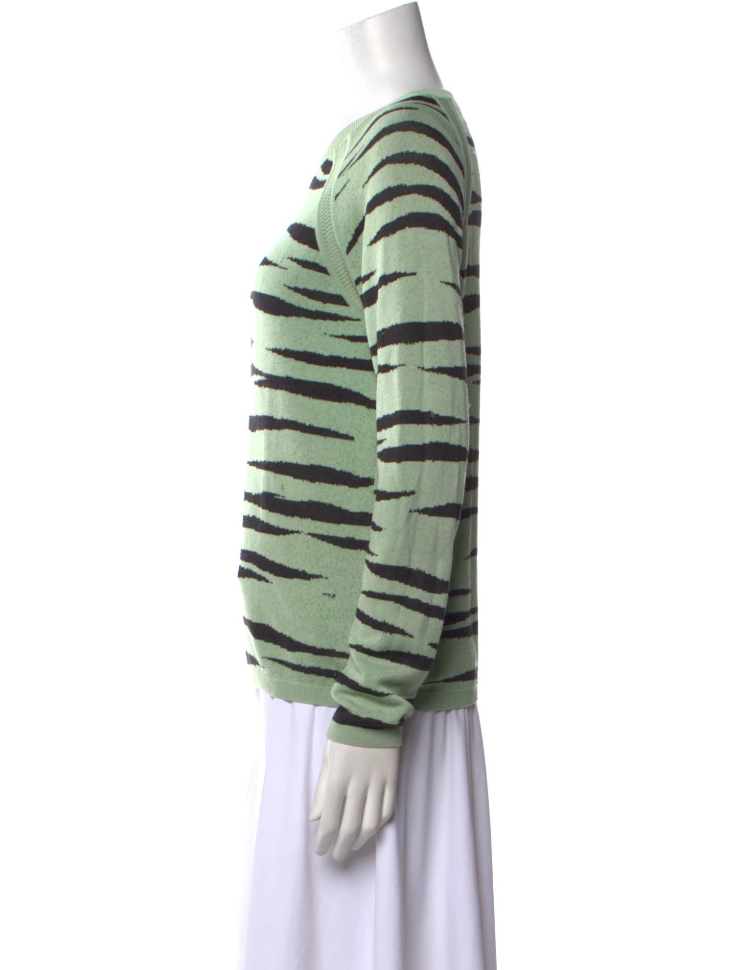 Proenza Schouler Striped Scoop Neck Sweater