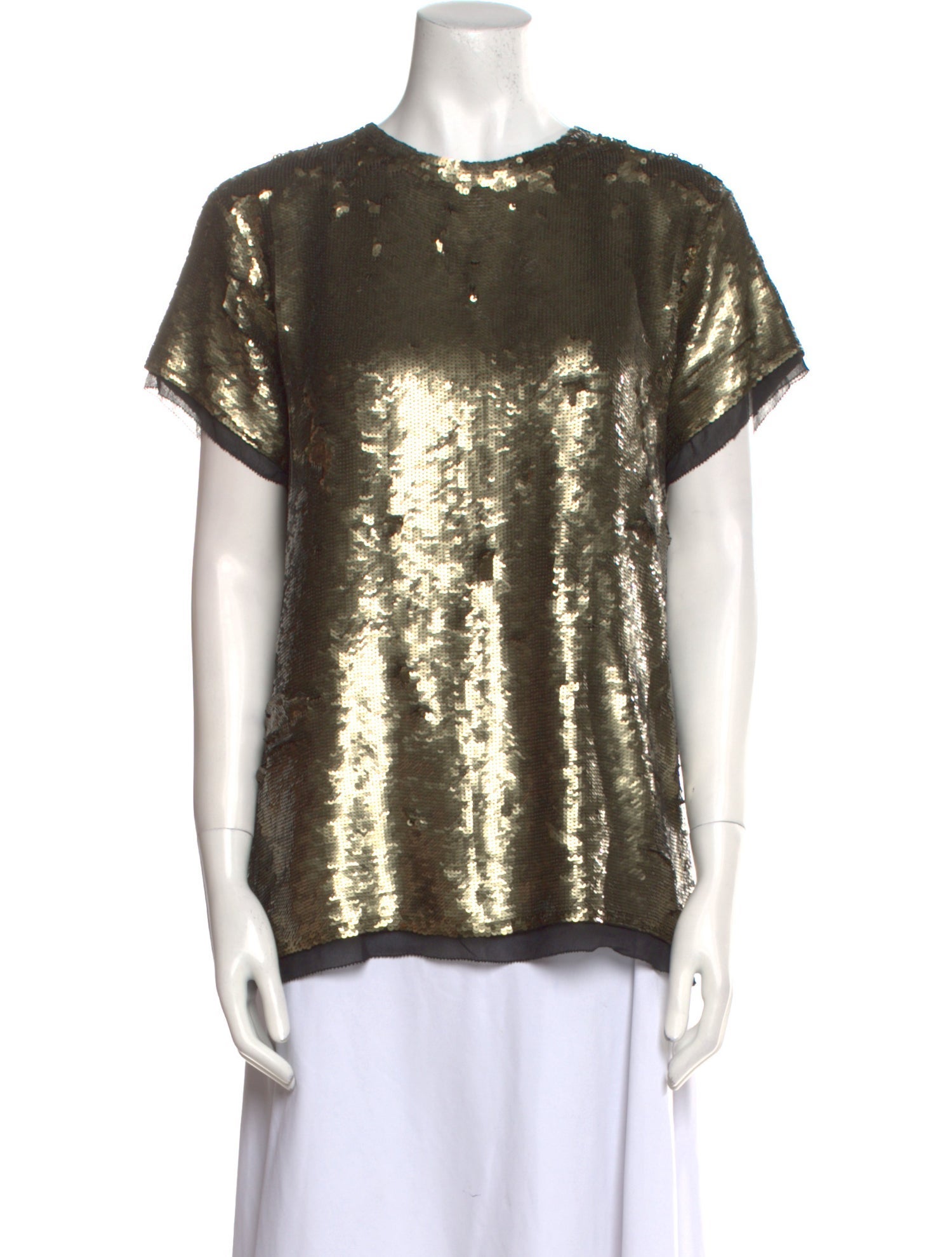 Proenza Schouler Silk Crew Neck T-Shirt