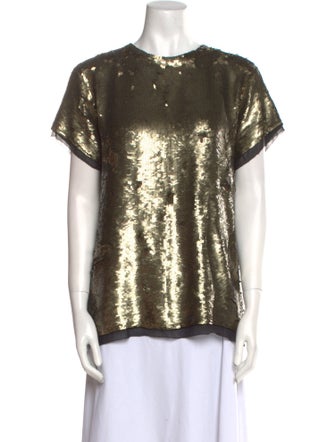 Proenza Schouler Silk Crew Neck T-Shirt