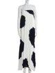 Proenza Schouler Tie-Dye Print Long Dress