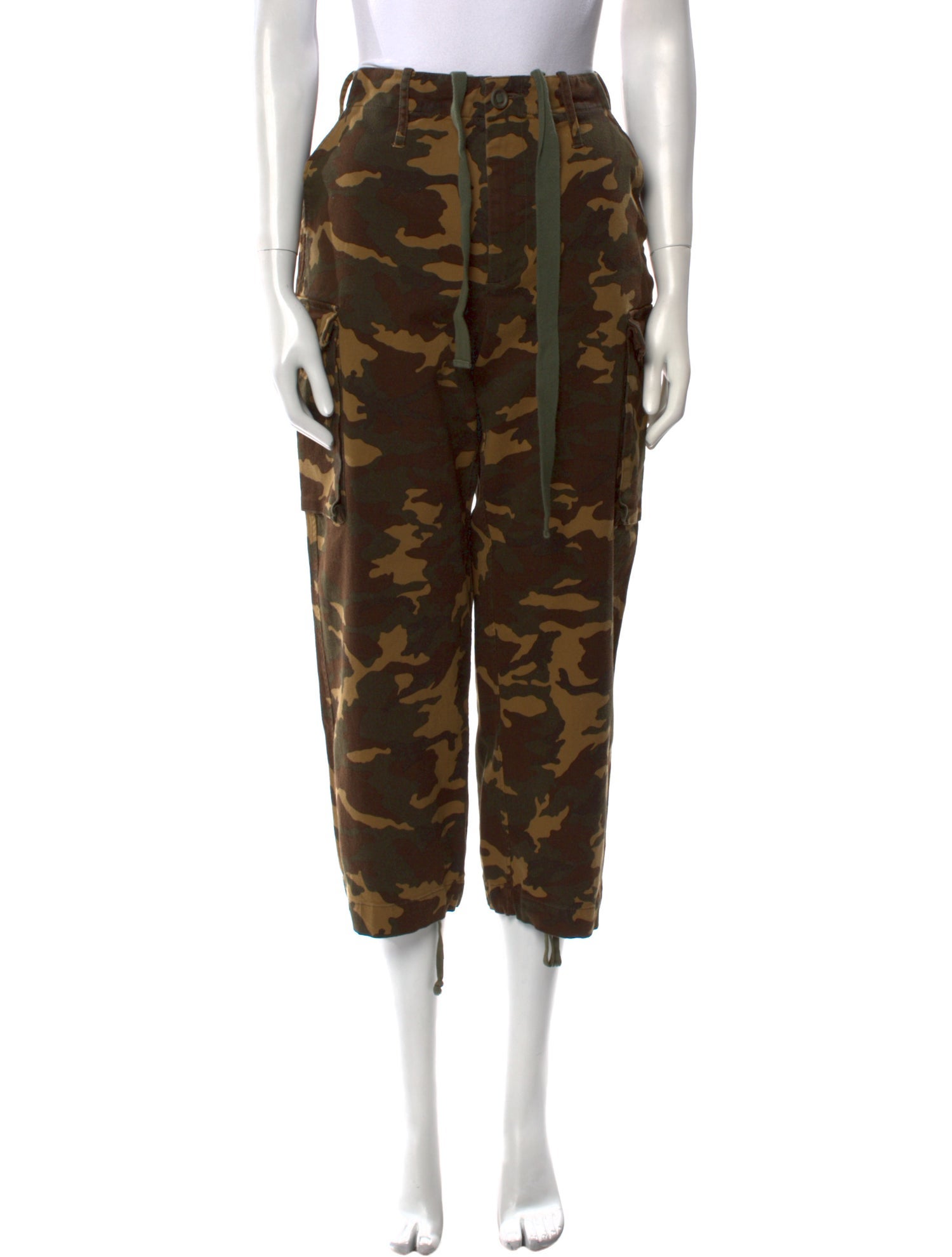 Proenza Schouler Camouflage Print Straight Leg Pants