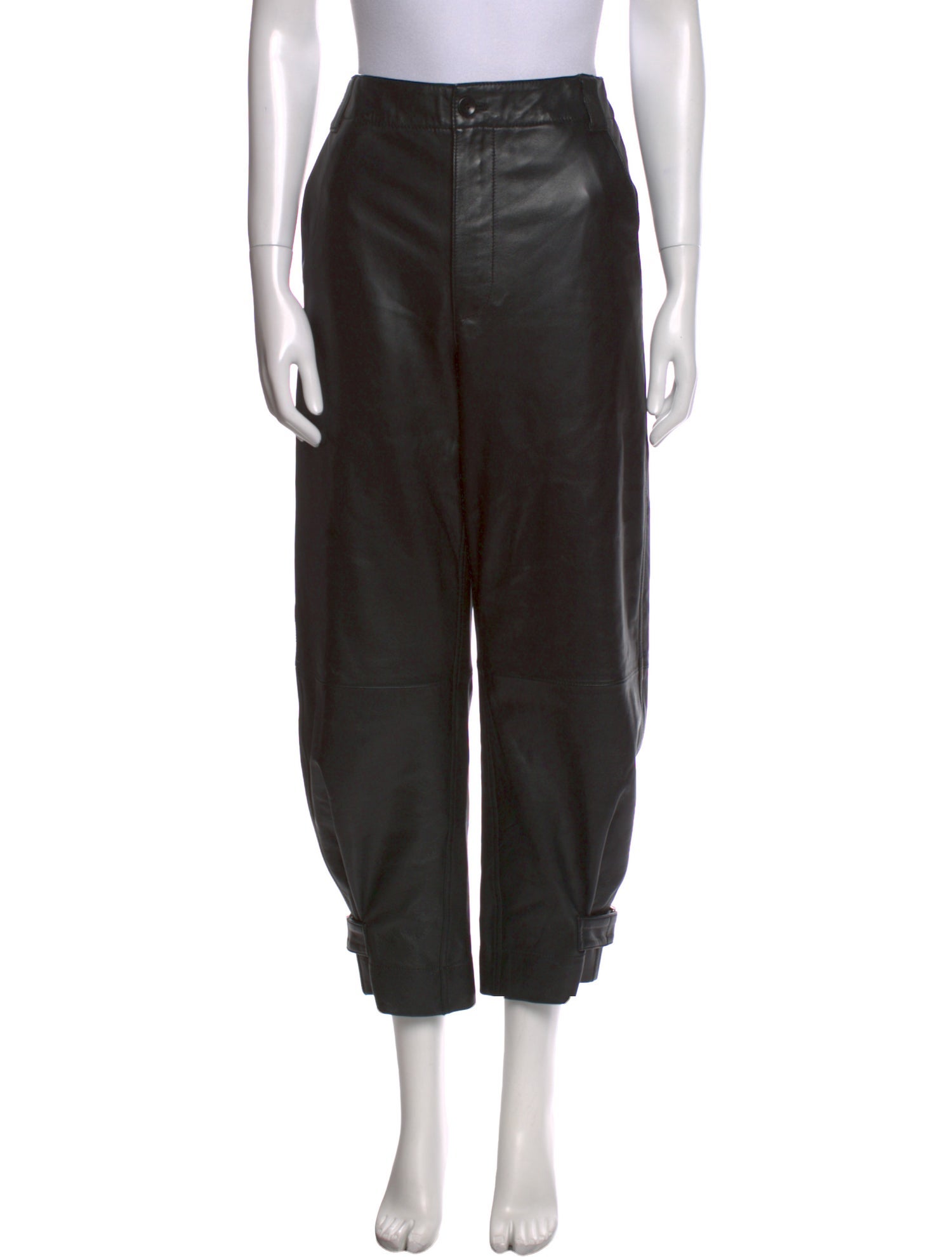 Proenza Schouler Lamb Leather Straight Leg Pants