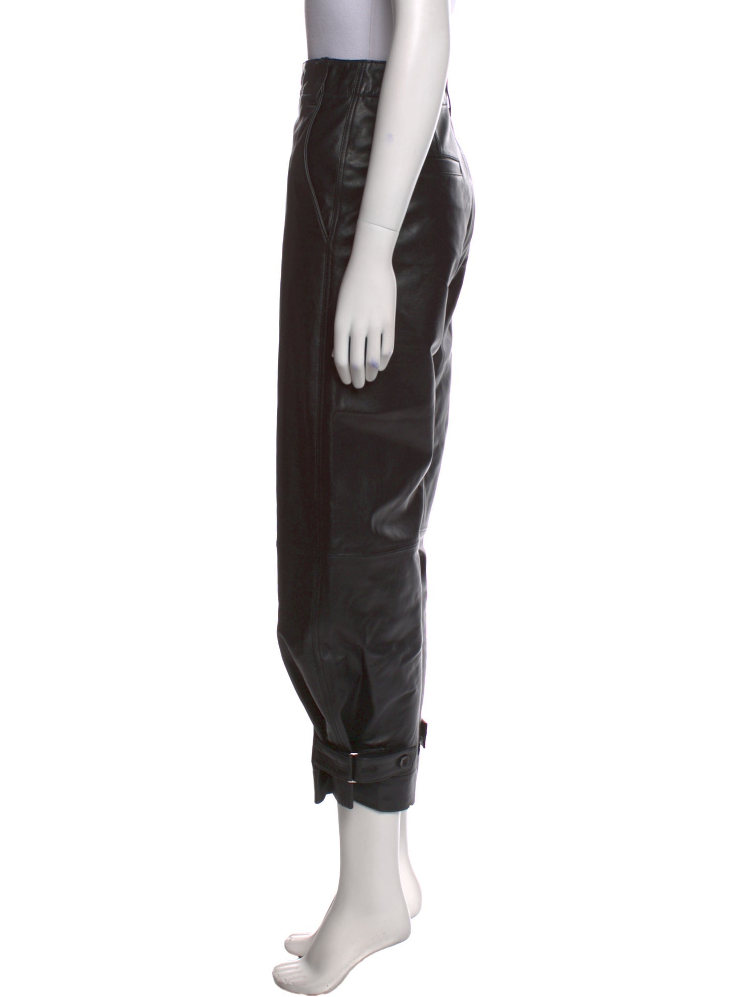Proenza Schouler Lamb Leather Straight Leg Pants