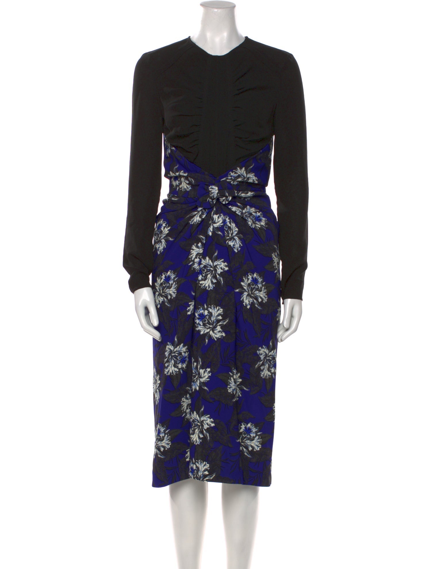 Proenza Schouler Floral Print Midi Length Dress