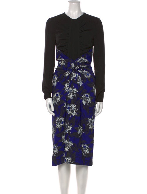 Proenza Schouler Floral Print Midi Length Dress