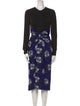 Proenza Schouler Floral Print Midi Length Dress