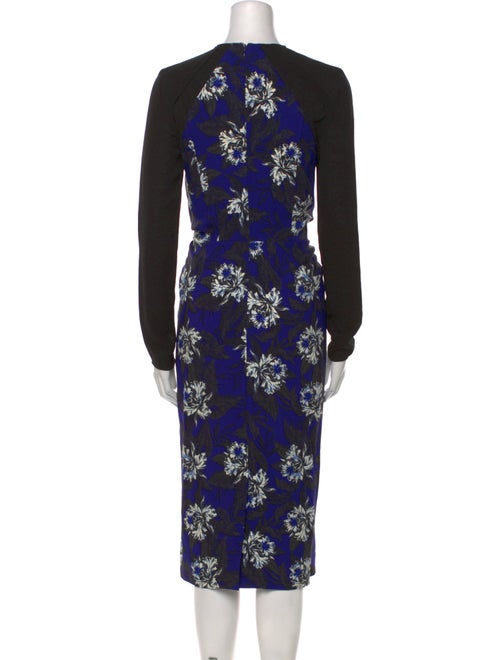 Proenza Schouler Floral Print Midi Length Dress