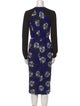 Proenza Schouler Floral Print Midi Length Dress