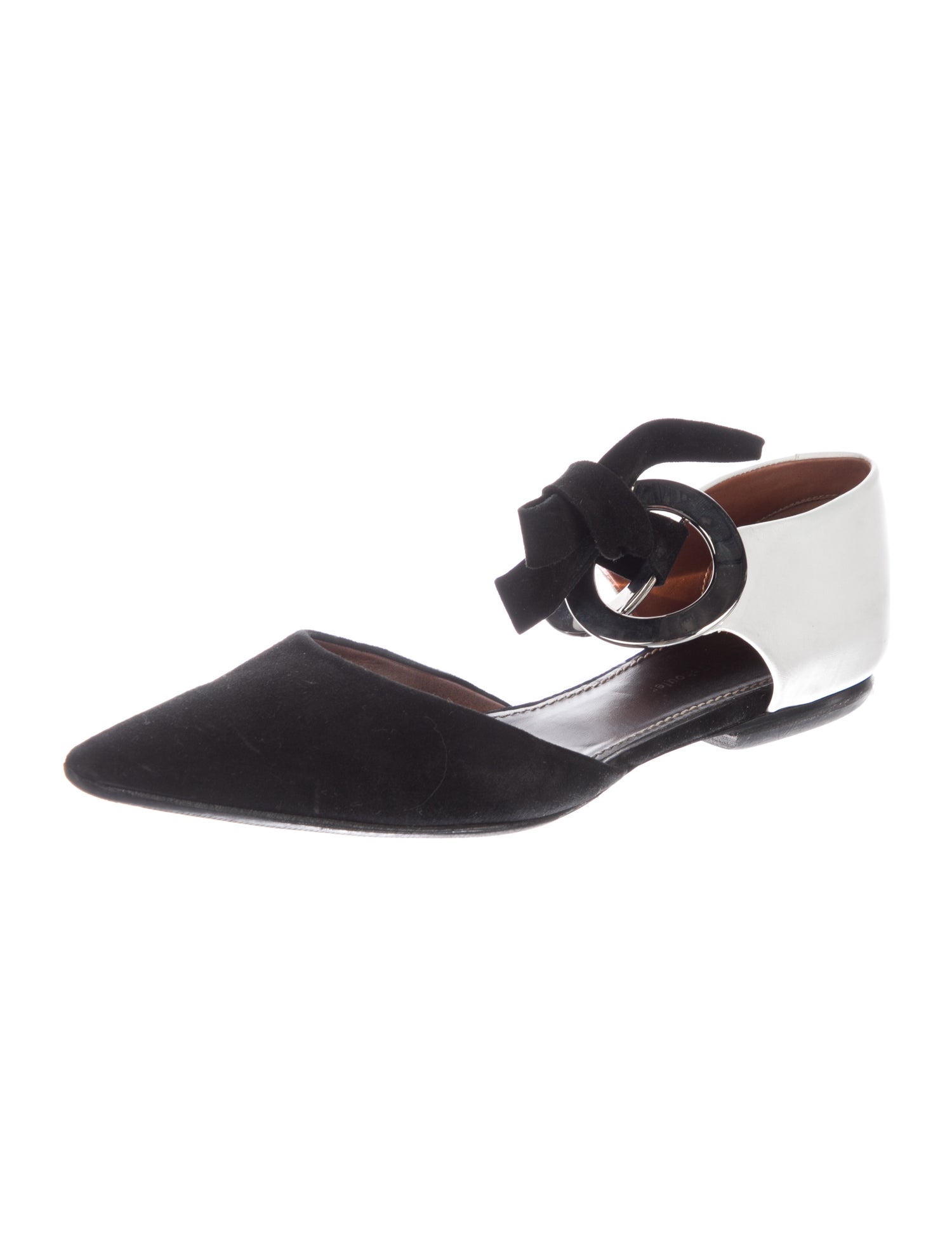 Proenza Schouler Suede Eyelet Trim Slingback Pumps